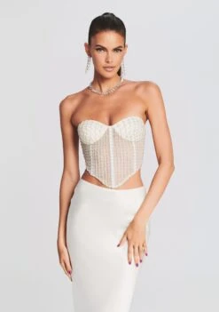 Margery Embellished Bustier Top