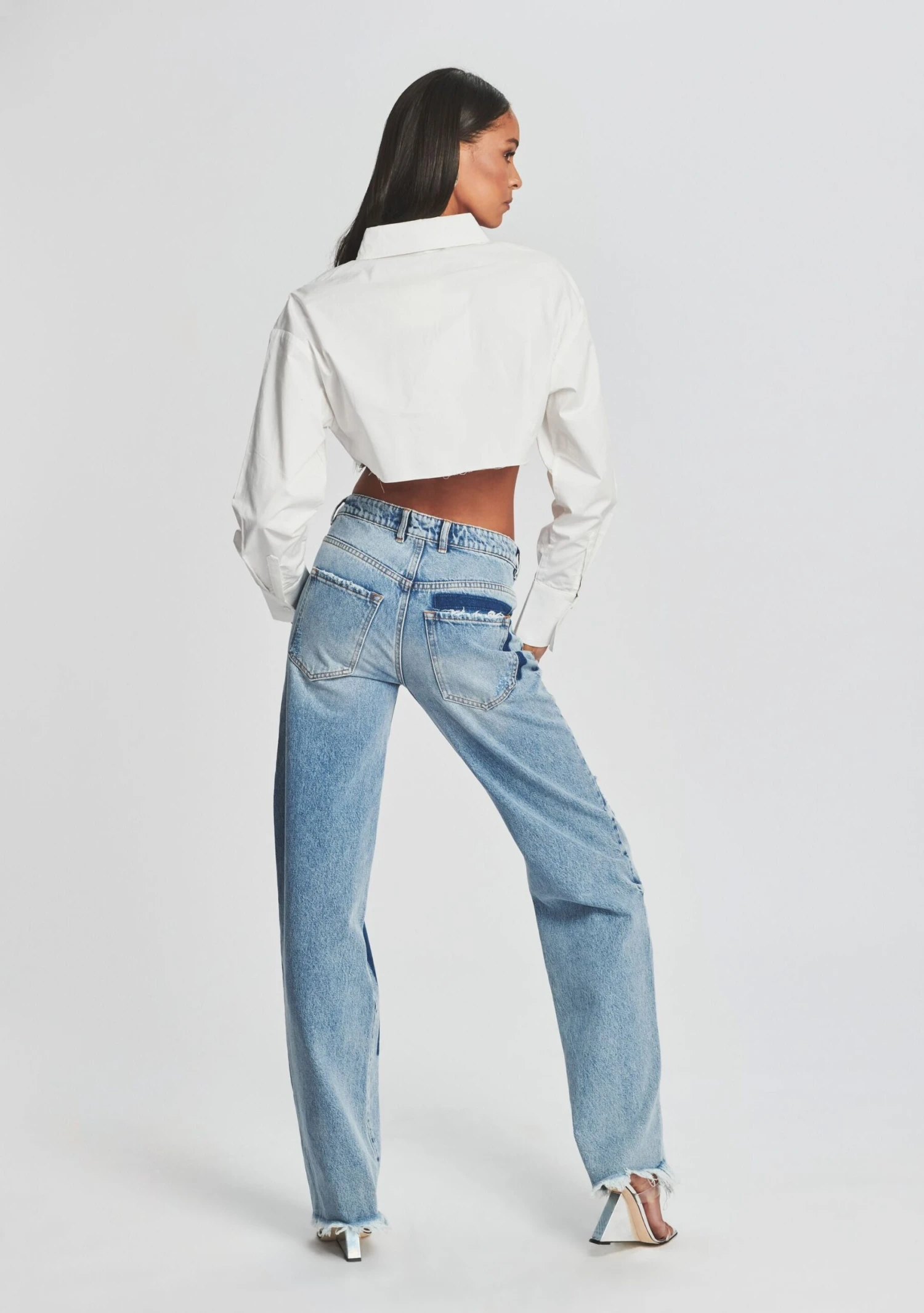 Heidi Straight Leg Patch Jean - Image 4