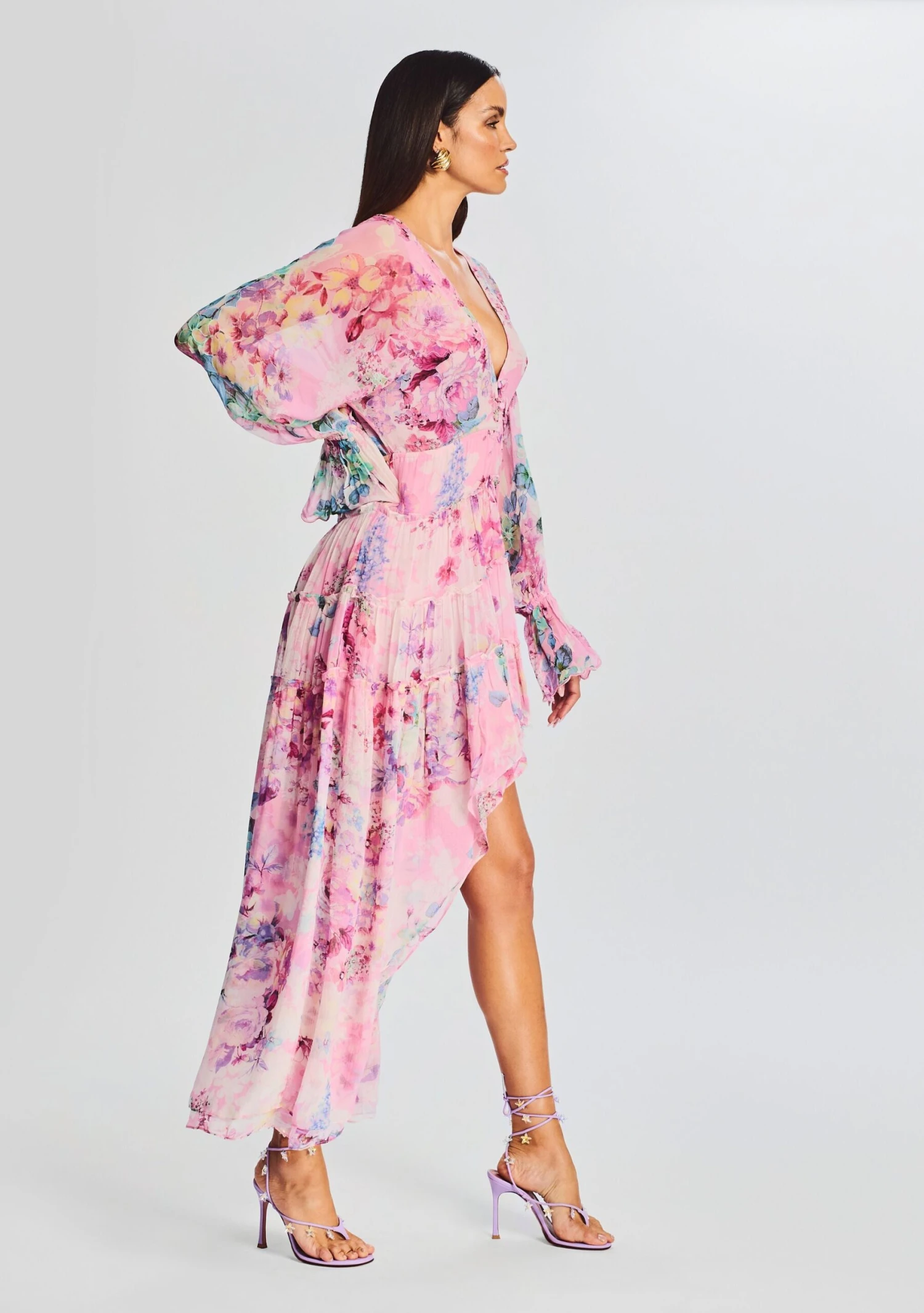 Sage High Low Dress - Image 3