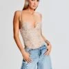 Avalon Crystal Embellished Bodysuit
