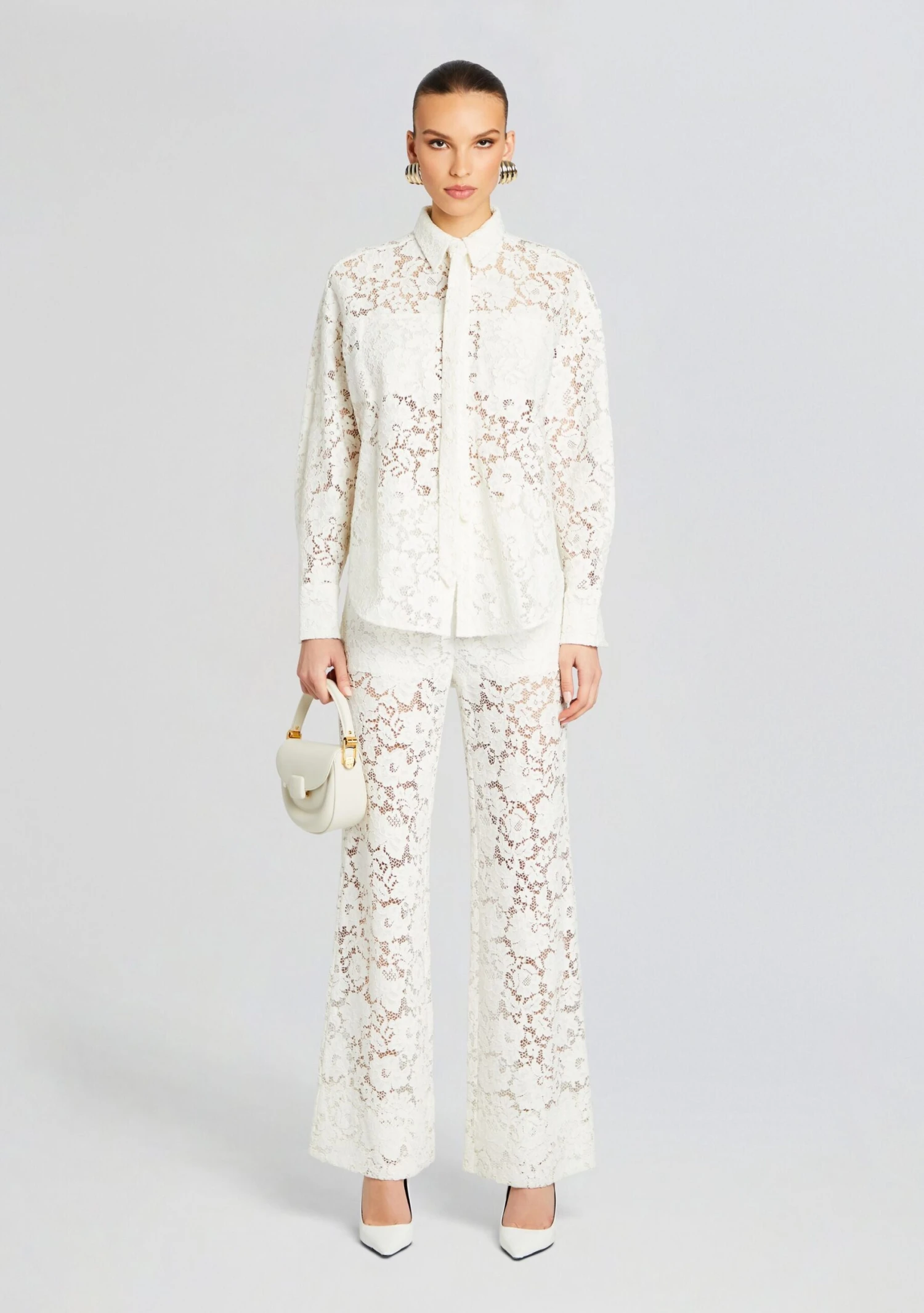 London Lace Flared Pants - Image 5