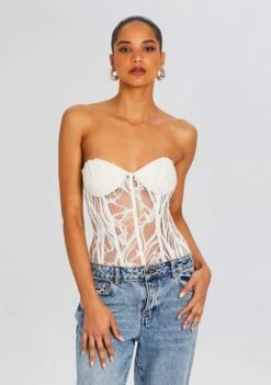 Solene Embellished Lace Top