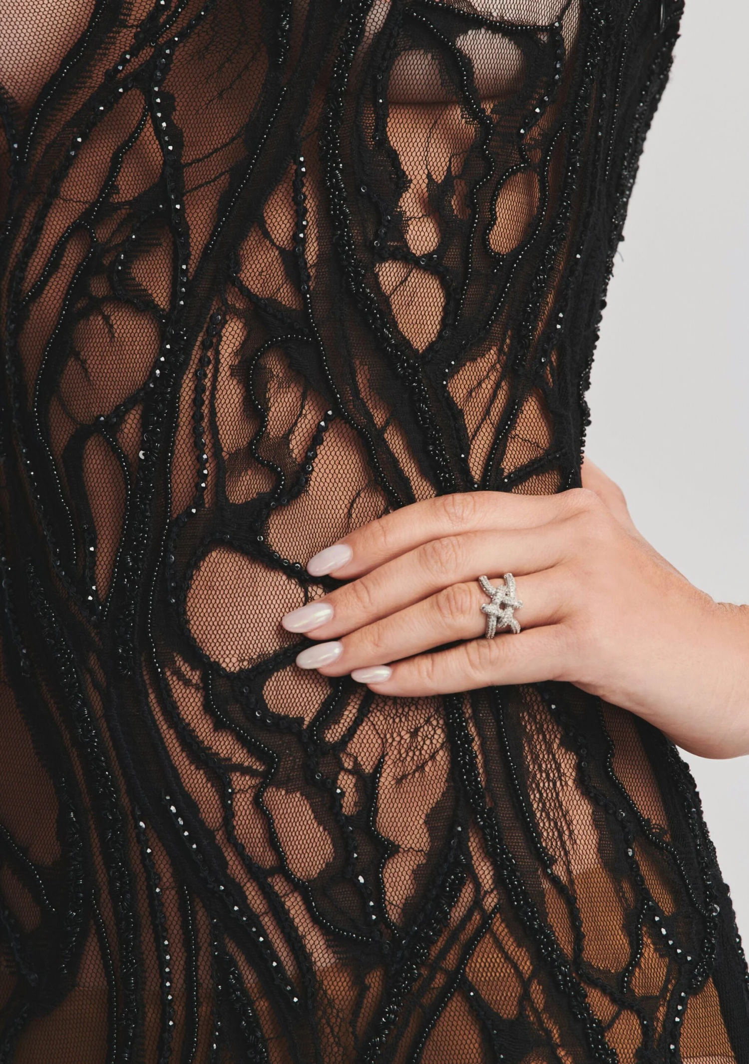 Winnie Embellished Lace Dress - Image 2